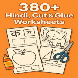 380+ Hindi Cut & Glue Worksheets for Preschoolers