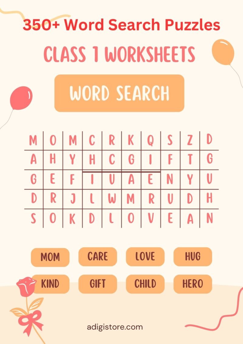 Worksheet For Class 1