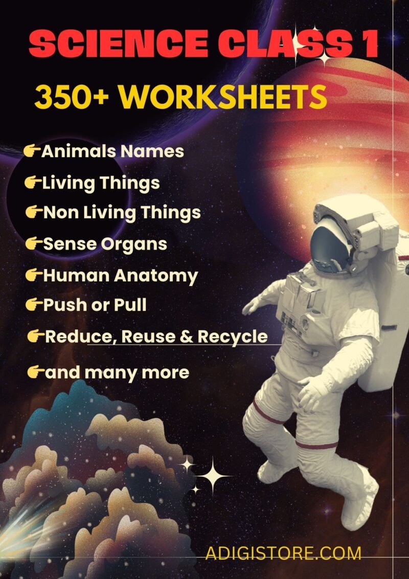 Science Worksheets for Class 1