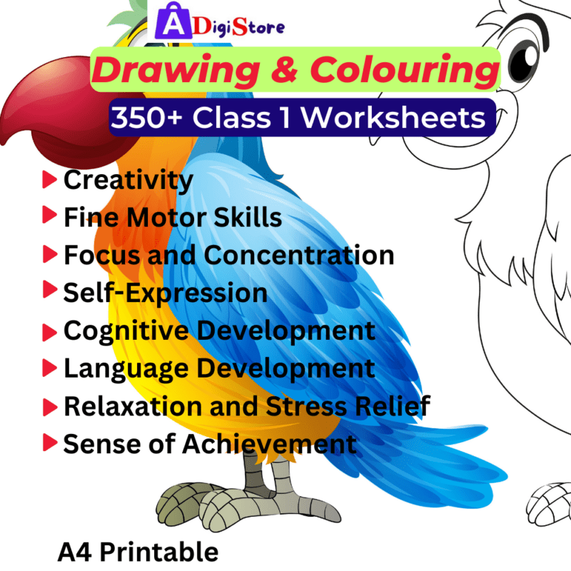 Colouring & Drawing Worksheets for Kids