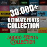 30000 Fonts Collection