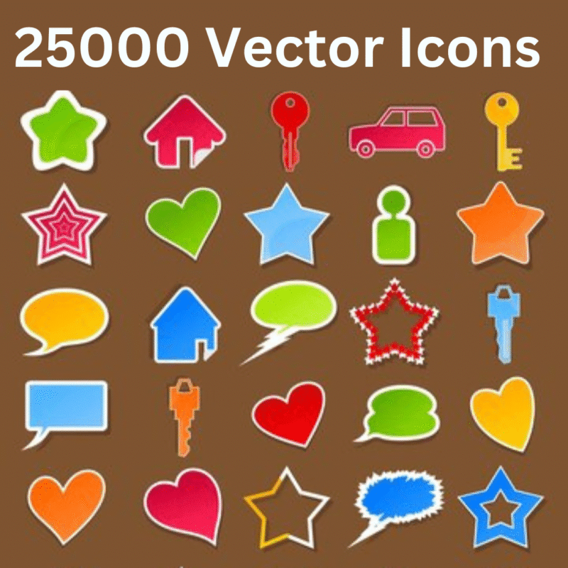 25000 Vector Icons Collection